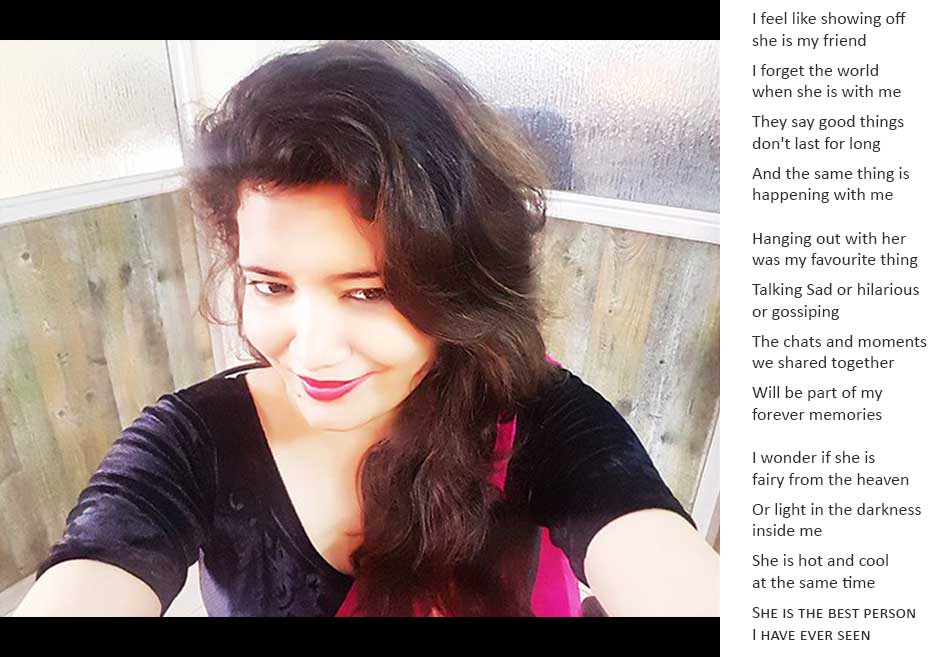 gifted poem to nimita chand