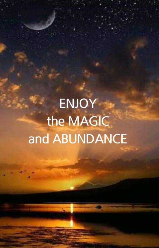 quote saying enjoy the magic and abundance